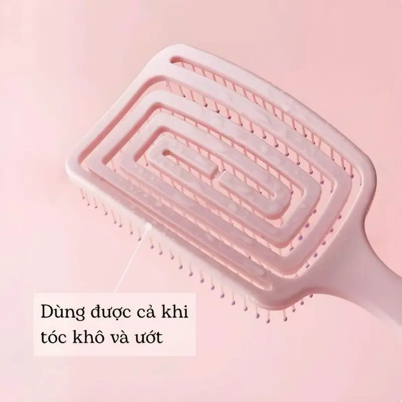 (Mẫu Mới) Lược cong bản to chải tóc massage tóc gỡ rối tạo kiểu sấy phồng t 6