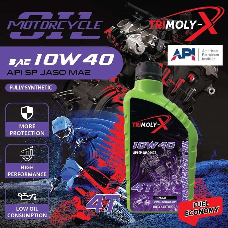 Trimoly TRIMOLY-X TRIMOLYX 4T 10W40 1L Fully Synthetic API SP JASO MA2 - TikTok ...