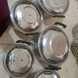 [EXCLUSIVE MBARINIY] SUPER MURAH!!! Panci Set 5 IN 1 Panci Sup Rebus Kukus Stainless Steel Steamer Soup pot Gambar Panci Stainless Steel Set Caligo 5 Pcs + Kukusan | Anti Karat & Tebal
