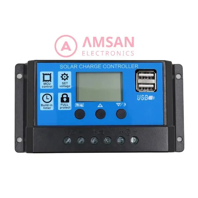 TERBARU SCC PWM 10A 20A 30A 40A 50A 60A PowMr Solar Charger Controller