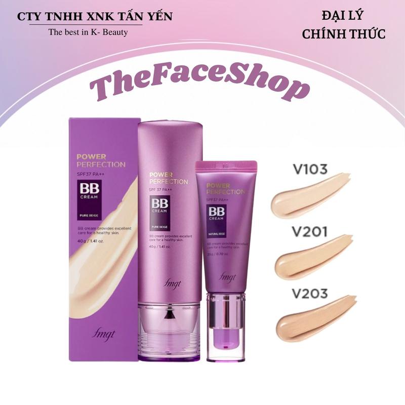 Kem Nền Che Phủ Hoàn Hảo TFS The Face Shop BB Cream Face It Power Perfection SPF37 PA++ 20g - 40g