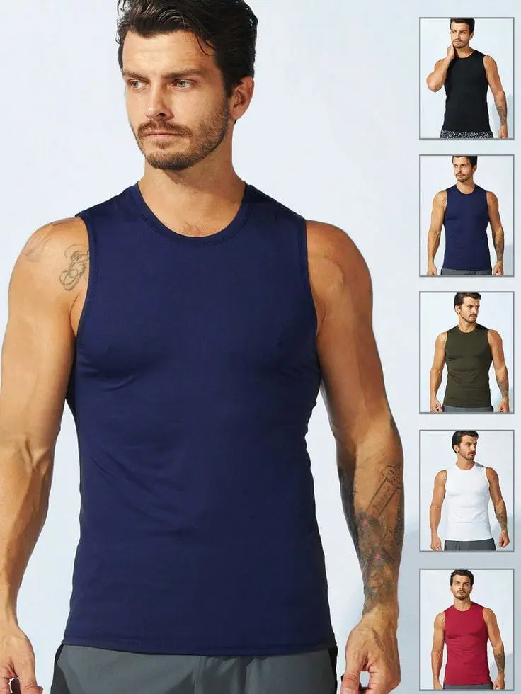 PROMO!!! PAKET HEMAT 3 PCS KAOS SINGLET DEWASA PAKAIN DALAM PRIA POLOS MODEL SLIM VIT Katun Hitam Oblong Cowok Fit Putih Tank
