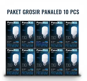 PanaLED PAKET 10 PCS Lampu LED Premium Cahaya Putih 5Watt 10Watt 15Watt 20Watt 30Watt 40Watt TIO Series