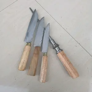 paket hemat set 3 pisau bahan hss & stik asah Knife