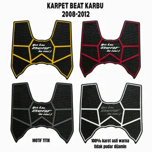 Karpet motor beat Karbu 2008-2012-100% karet asli-warna tidak luntur-Economis