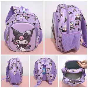Tas Sekolah Anak Perempuan Paud 10 inch Motif Kuromi Timbul 3 Dimensi Glossy Cld Ransel