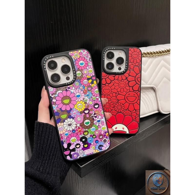 Ốp Lưng Iphone Hoa Cười Nhiều Màu Rực Rỡ - nobicase /18 promax/ 17 promax/ 16promax/ 15 promax/ 14 promax/ iphone 14 / iphone13 / Full dòng máy