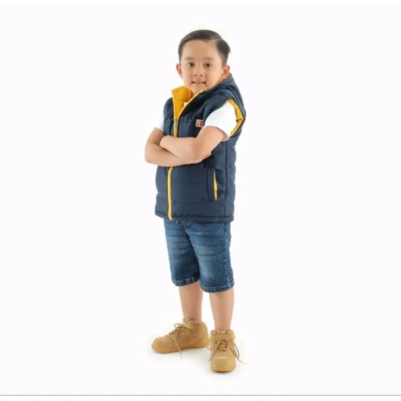 Jaket rompi vest tebal anak hoodie keren unisex untuk umur 2-14 tahun Perempuan Cewek Laki-Laki Anak-Anak 4