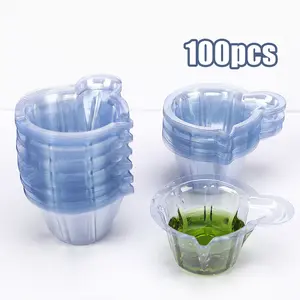 100 Pcs Mika Urin Pot Urine Plastik Wadah Urine Cup Urine Steril Wadah Penampung Urin Sekali Pakai Untuk Tes Medis