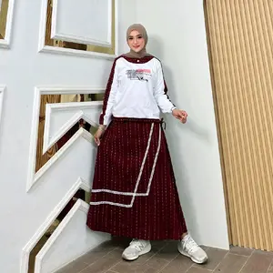 Anjani One Set Kaos Fashion Muslim Wanita Kekinian