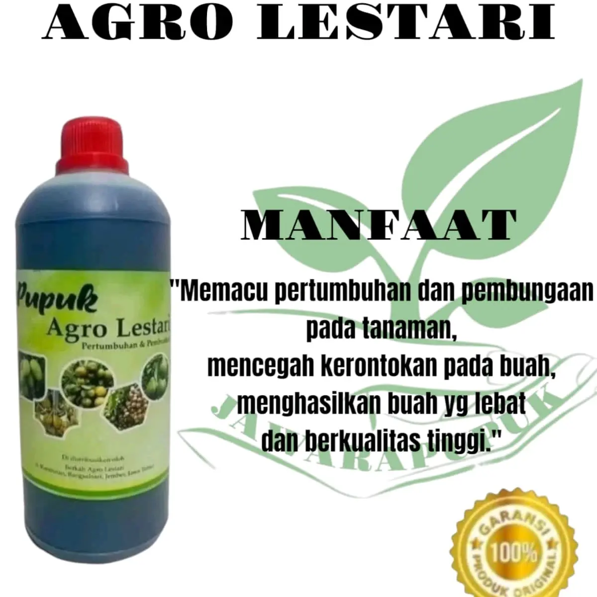 AGRO LESTARI - Pupuk organik cair cocok untuk semua jenis tanaman