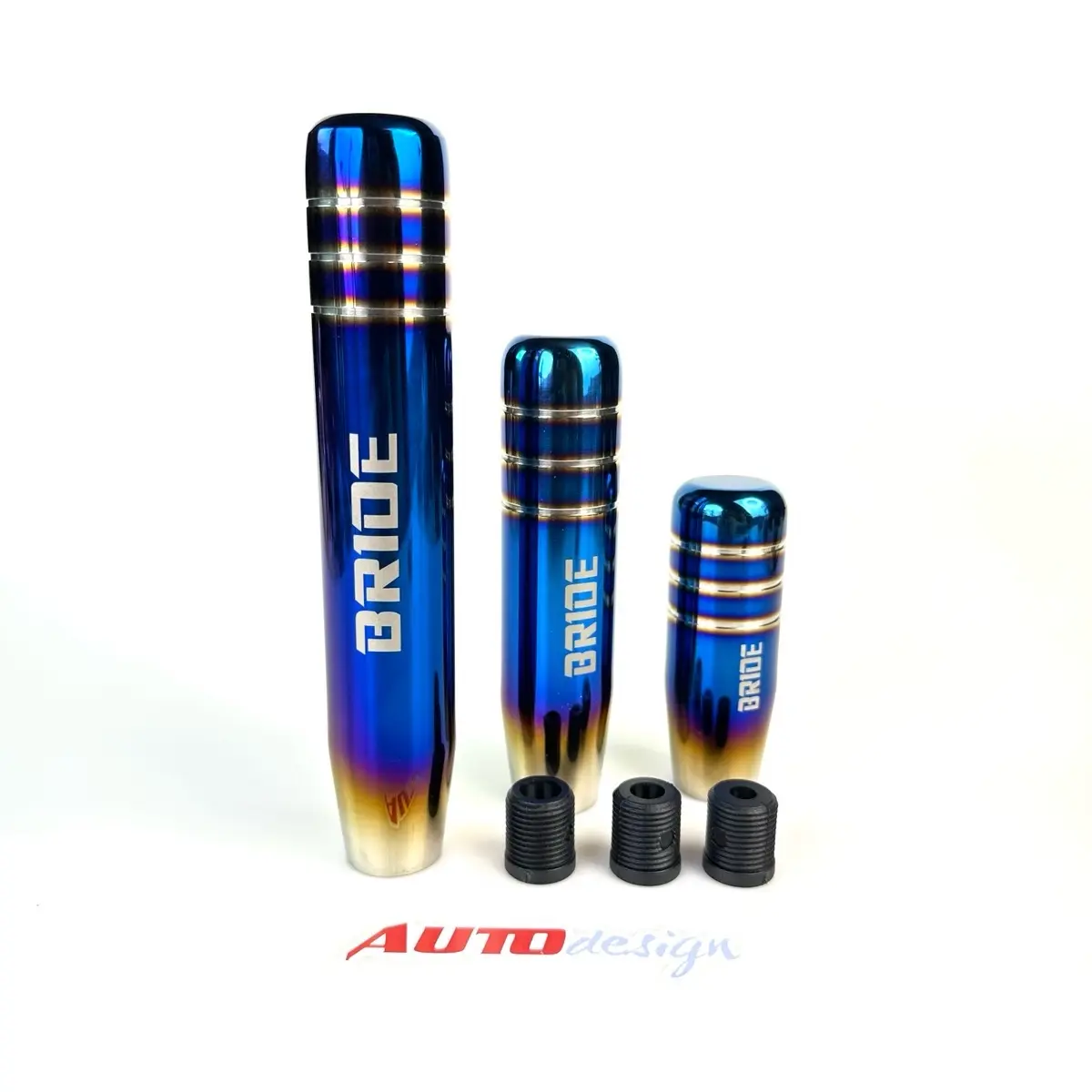 Gear Shit Knob Mobil BRIDE Gear Stick Persneling Burn Tip Blue Stainless Steel Universal Car