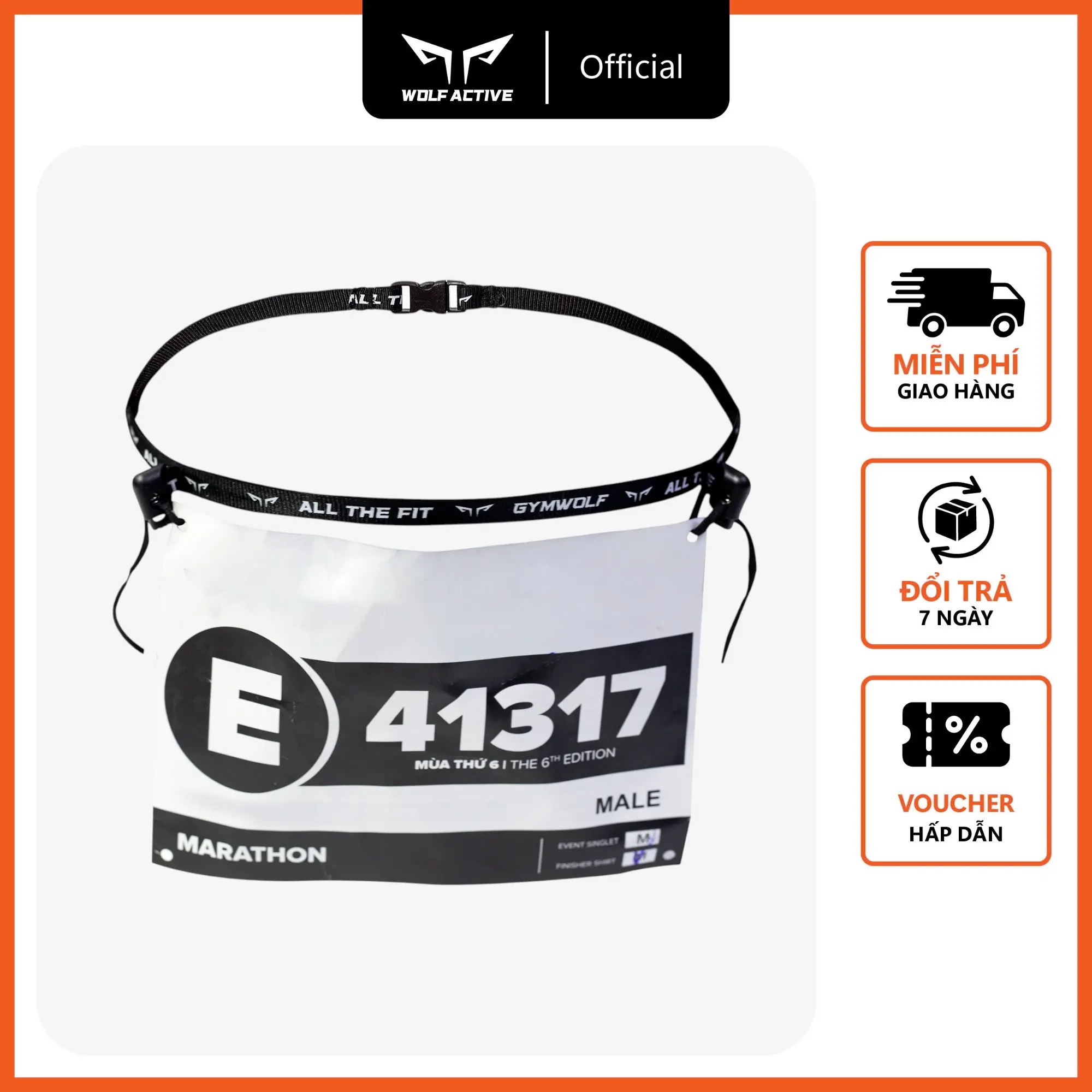 Dây Đeo Bib Chạy Bộ Marathon 58, Tiện Lợi, Chắc Chắn, Bảo Vệ Áo