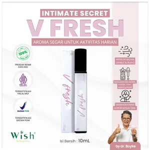 [NEW PRODUCT] WISH V Fresh Intimate Secret Parfum Premium by Boyke - Perawatan Harian & Wangi Premium Wanita Bebas Alkohol Aman & BPOM isi 10 mL