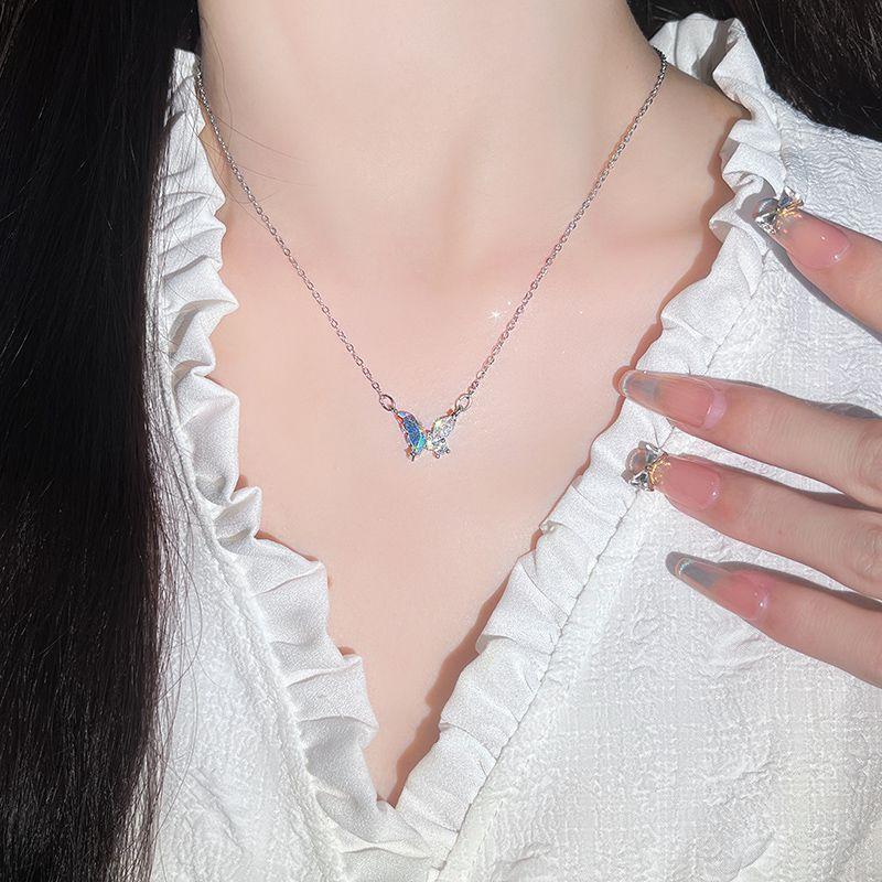 Vòng Cổ Hình Bướm Dây Chuyền Xương Đòn Hợp Xu hướng Dành Cho Nữ Phụ Kiện
