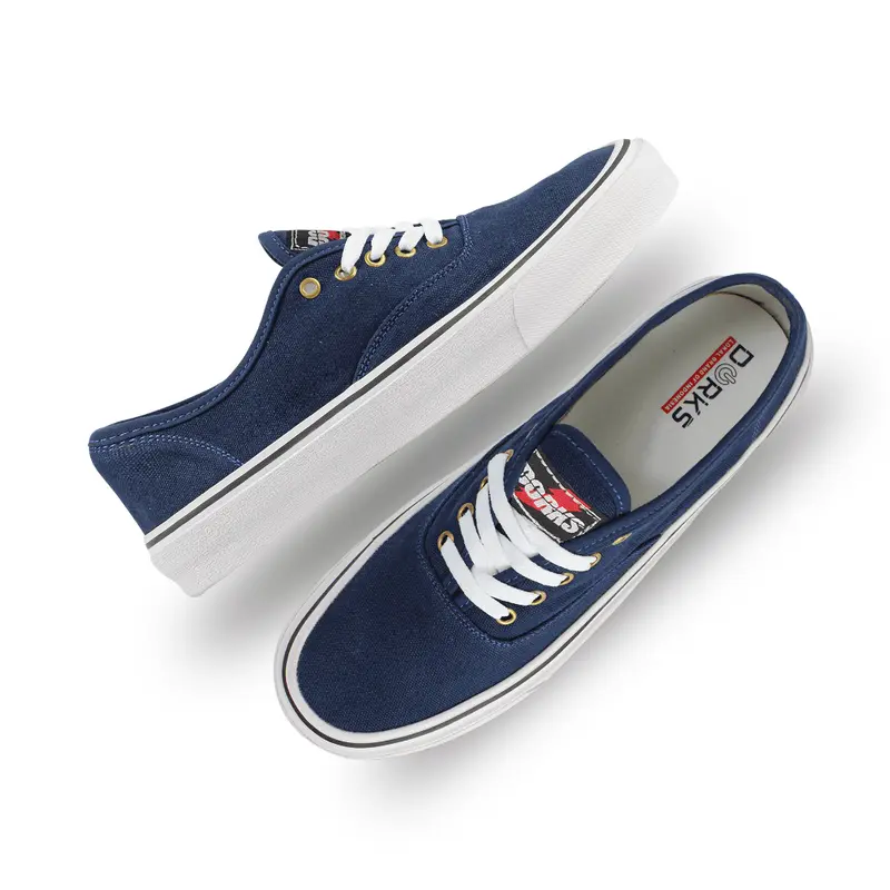 Dorks - Skate Otentik Navy Sepatu Sneakers Casual Pria Wanita 2
