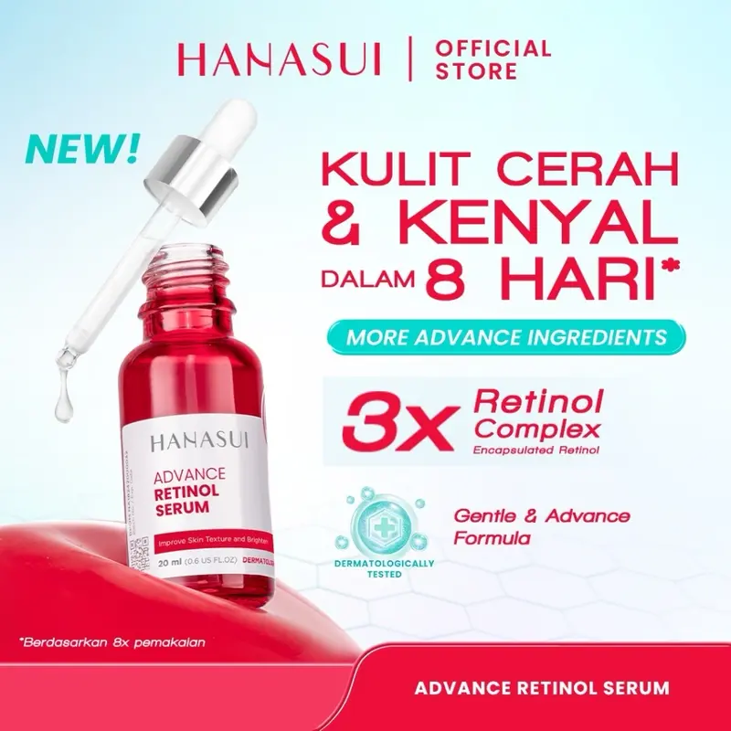 Hanasui Advance Retinol Serum/ Retinol Pemula/ Hanasui serum  Wajah 0