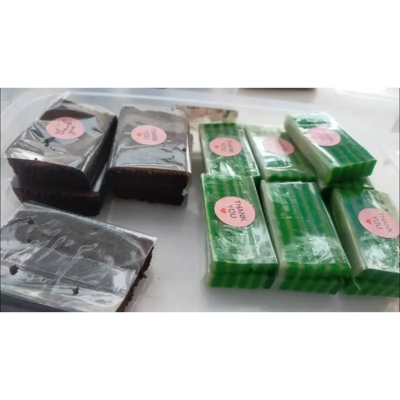 AliMaMa - PLASTIK KUE BASAH (100 PCS)- Plastic Risol Risoles Dadar Gulung Lemper OPP Gorengan Selembar Selapis Lem Seal Murah Medan Kitchenware 7