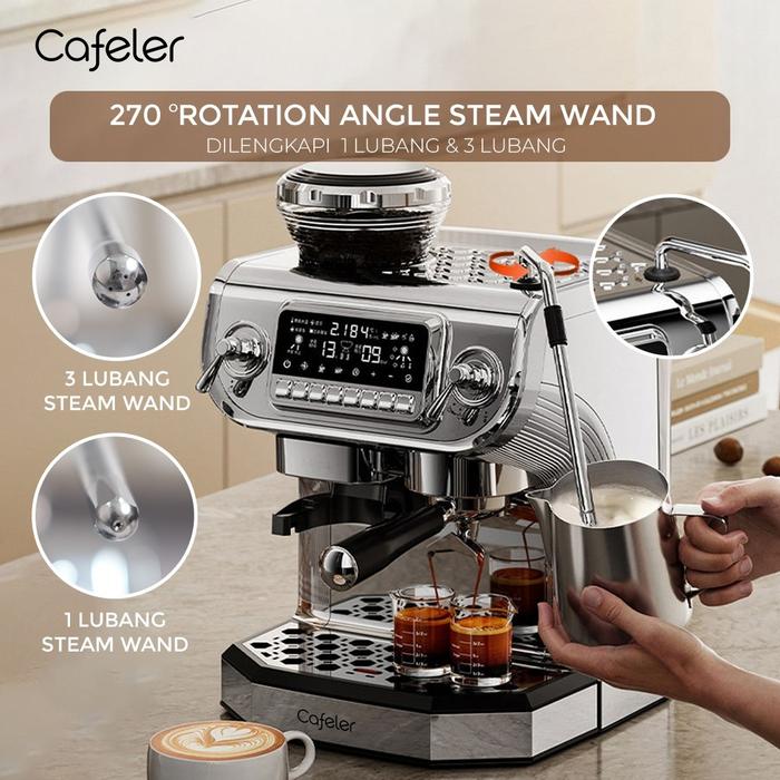 Gambar Cafeler Mesin Kopi Espresso CFR-30BT 3 Heater Coffee Maker Otomatis Kontrol Stainless Steel Garansi 12 Bulan - Standar Packing dari Cafeler Kota Administrasi Jakarta Utara Tokopedia