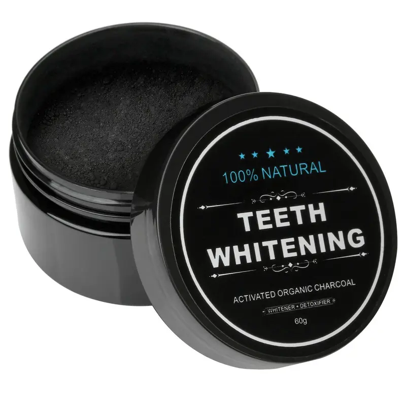 COD / Pemutih Gigi Teeth Whitening Actived Charcoal Powder 100% Natural Aktivated Organic Charcoal 60g Atasi Gigi Kuning Karang Bau Mulut 1