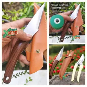 Alat Bonsai Berkebun, XINGYE Pisau Grafting Cangkok Okulasi Plus Sarung Pisau