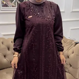 Zeze Dress Luxury By Myleeonss Matt Maxmara Original Dan Burkat Tile Premium - Muslim Gamis Mewah Kondangan