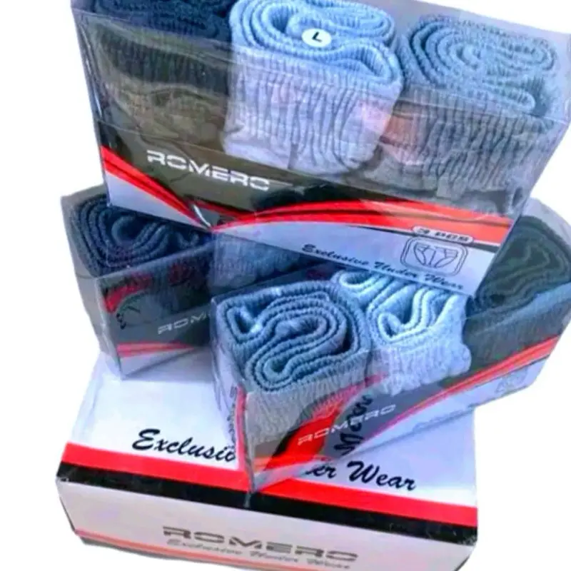 Satu Box isi 3 Pcs Celana Dalam Pria Romero Kotak Mika Lembut