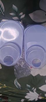 Product Review of FOCAT Toples Makanan Kucing C82 PP Food Grade dengan Tutup Gelas Takar - Varian Warna Putih Biru Penyimpanan Pink Plastik Wadah from i**2 2