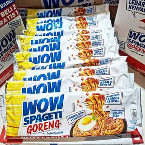 Wow Spageti Goreng 1 Box Isi 12 Pcs - Makanan Instan Lebih Nikmat dengan Topping Krupuk dan Telur