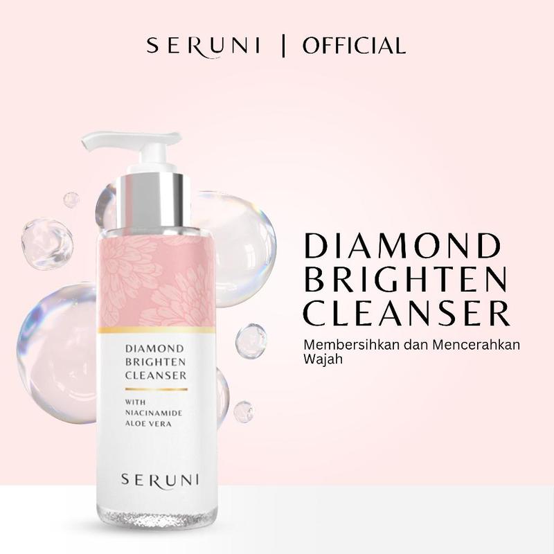 Seruni Diamond Brighten Cleanser extract facial mencerahkan  perawatan  wajah  Vitamin Niacinamide Bersihkan 1