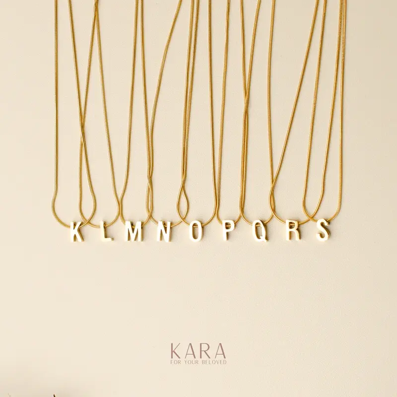 KARA - Alphie Kalung Liontin Alphabet Huruf | Stainless Steel 316L 5