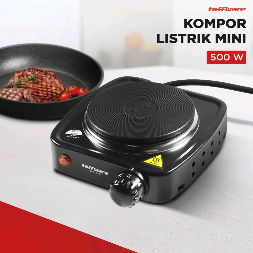Kompor Listrik Mini Hot Plate 500W Dengan Timer / Kompor Kopi Portable Putih