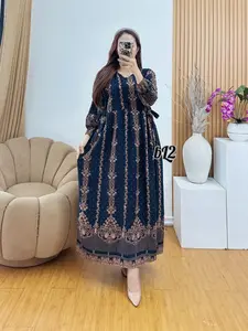 LONG DRESS ELEGAN DAN MEWAH BUSUI TALI SAMPING  Casual Gamis