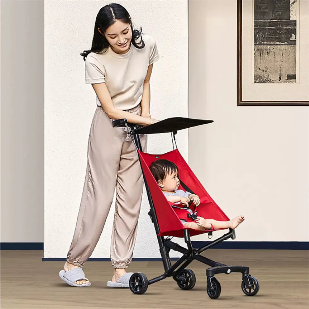 Travel Lightweight Stroller Baby Carriage Aluminum Alloy Frame Foldable Baby Strollers Prams With Sunshade