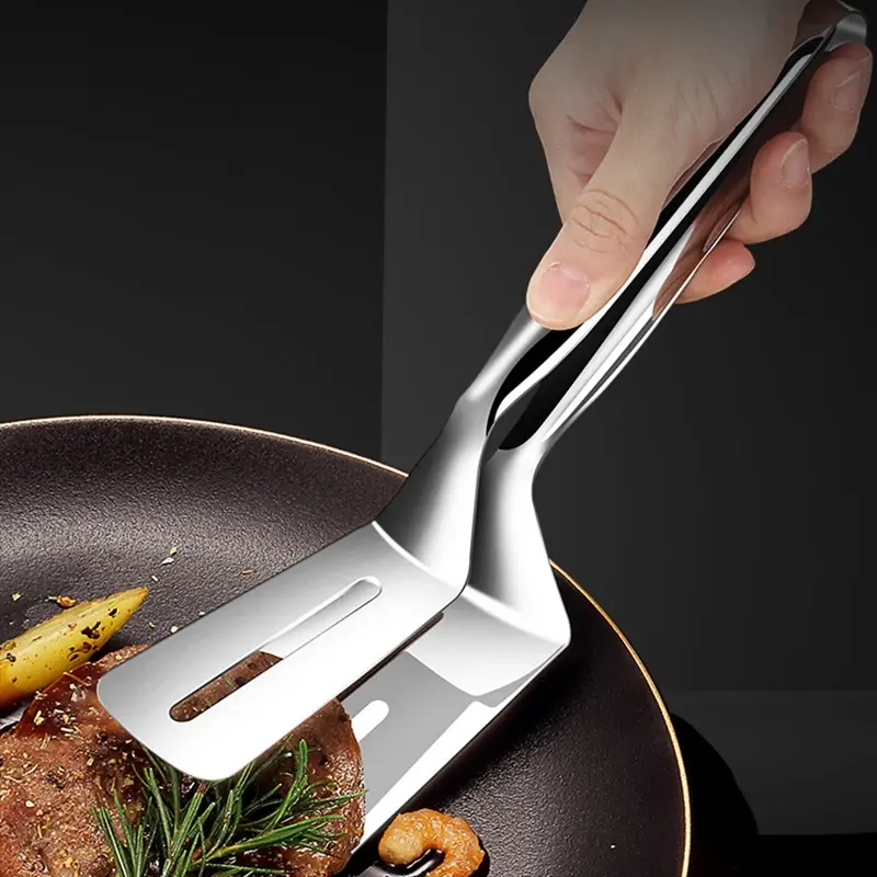stainless steel food steak clip fried fish clip pizza shovel teppanyaki barbecue clip steak clip kitchen accessories