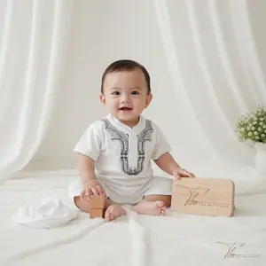 Baju Koko Bayi Laki Laki 0 6 10 Bulan setelan New Born Newborn Setelan Jumper Koko Bayi