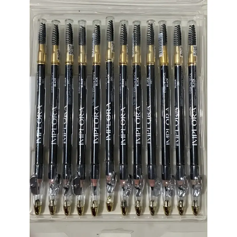pensil alis implora IMPLORA eyebrow pencil 2 in 1 | pensil alis murah Waterproof 1