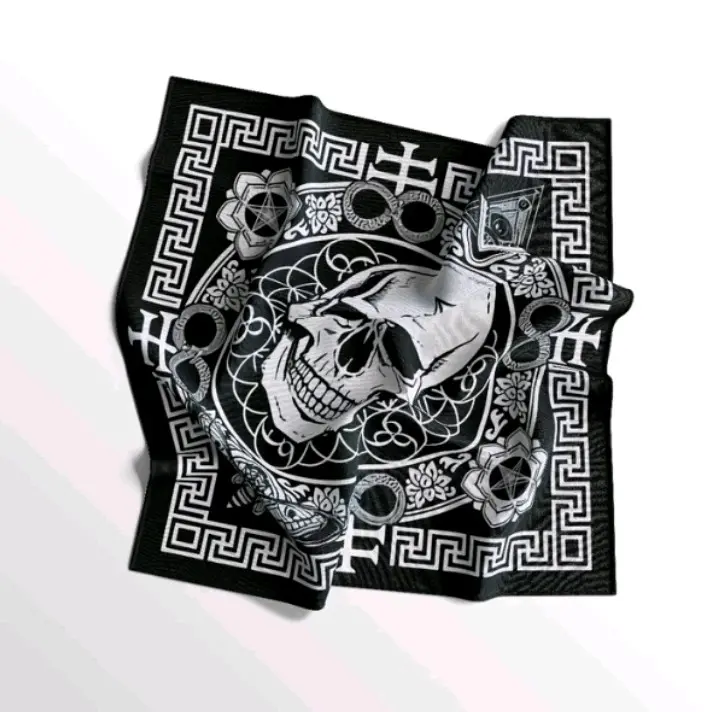 LP - VIRAL Bandana Scarf Slayer Printing band skena Bando Gelang Motif Skull Batik Paisley Katalog Syal polyester Syal skena accessories