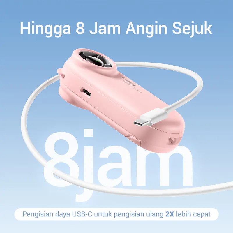 Diveblues Kipas Angin Mini Turbo Strong Portable Rechargeable Fan-5 Speed 14500RPM Digital Display Adjustable Turbo kipas High-speed Turbo kipas tangan 2000mAh tangan untuk olahraga luar ruangan dan pendinginan cepat Led kipas angin portable mini 7