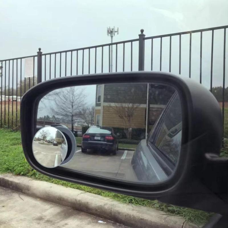 Product Introduction of 2Pcs Universal Car Blind Spot Mirror 360 Degree Adjustable Big Size Wide Angle Round Mirror Suction Cup 18
