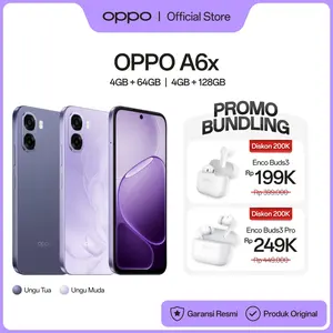 OPPO A6x 4GB/64GB & 4GB/128GB Smartphone [Snapdragon 685 4G, Layar Ultra Cerah 120Hz, Baterai 6500mAh]