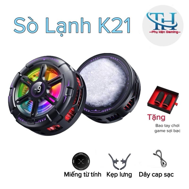 MỚI 2025 Sò Lạnh K21 AI 15W - TH shops- hỗ trợ làm mát điện thoại máy tính bảng 4 chế độ mát led đẹp có thể đóng băng