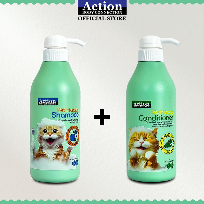 Action Pet Shampoo 500ml + Pet Conditioner 500ml - Prebiotik - TikTok ...