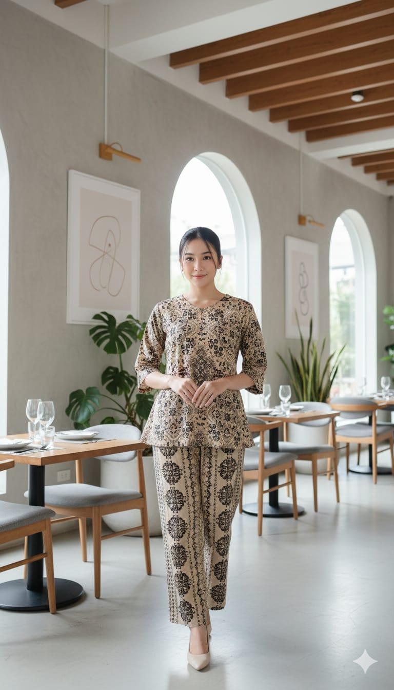 One Set Keisya Bahan Rayon Premium Lengan 7/8 Setelan Terbaru Kekinian