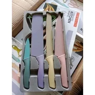 PISAU SULTAN Dapur Set 6 in 1 Bahan Stainless Steel PREMIUM Anti Lengket Peralatan Masak