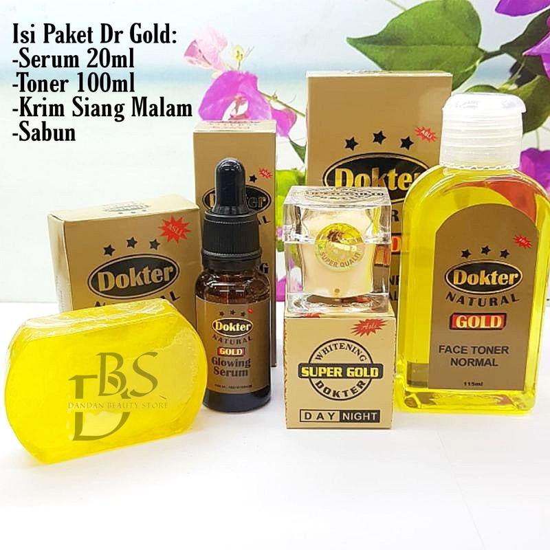 Product Introduction of Paket 4in1 Kecantikan DR SUPER GOLD ORIGINAL Serum+Toner+Sabun+Krim Dokter +SPF30 Holo Timbul 9