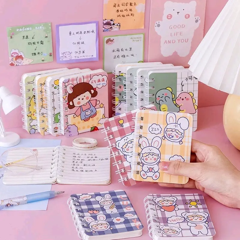 NOTE BOOK RING MOTIF MEMO KECIL A7 SPIRAL isi 80 Lembar NOTEBOOK MINI / BUKU