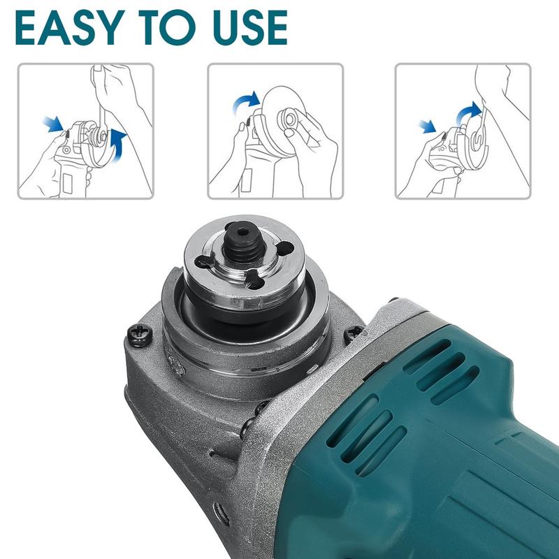 Product Introduction of 588VF 6 Speed 2 In 1 Cordless Angle Grinder Car Polisher Brushless Electric Angle Grinder Grinding Machine for Makita 18v battery 70