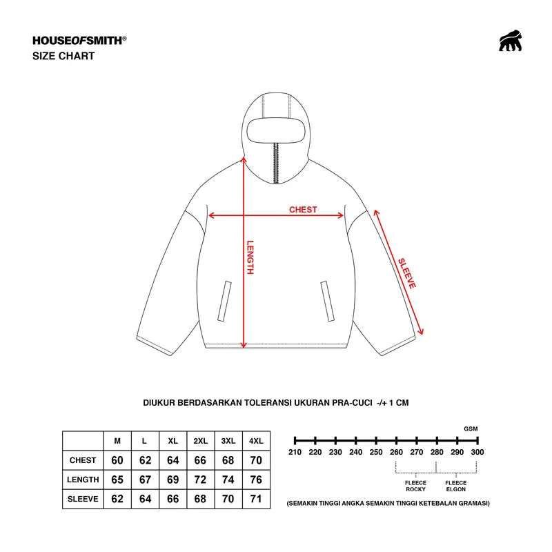 House of Smith Grin Sherpa Hoodie Oversized #4 - Sweater Hoodie Oversize Halfzip Pria