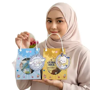 20 pcs Paket Tas Tenteng Lebaran Muat Susu Hangtag Premium Bahan Kertas Ivory 310 Cetakan Jernih Tinta Tajam Cutting Rapi Siap Pakai Noona Kiyowo